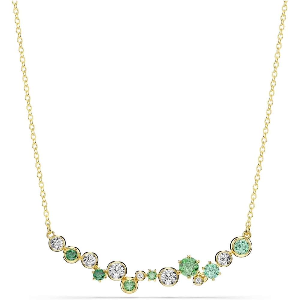 image:imageSwarovski Constella necklace Mixed cuts Green Goldtone plated