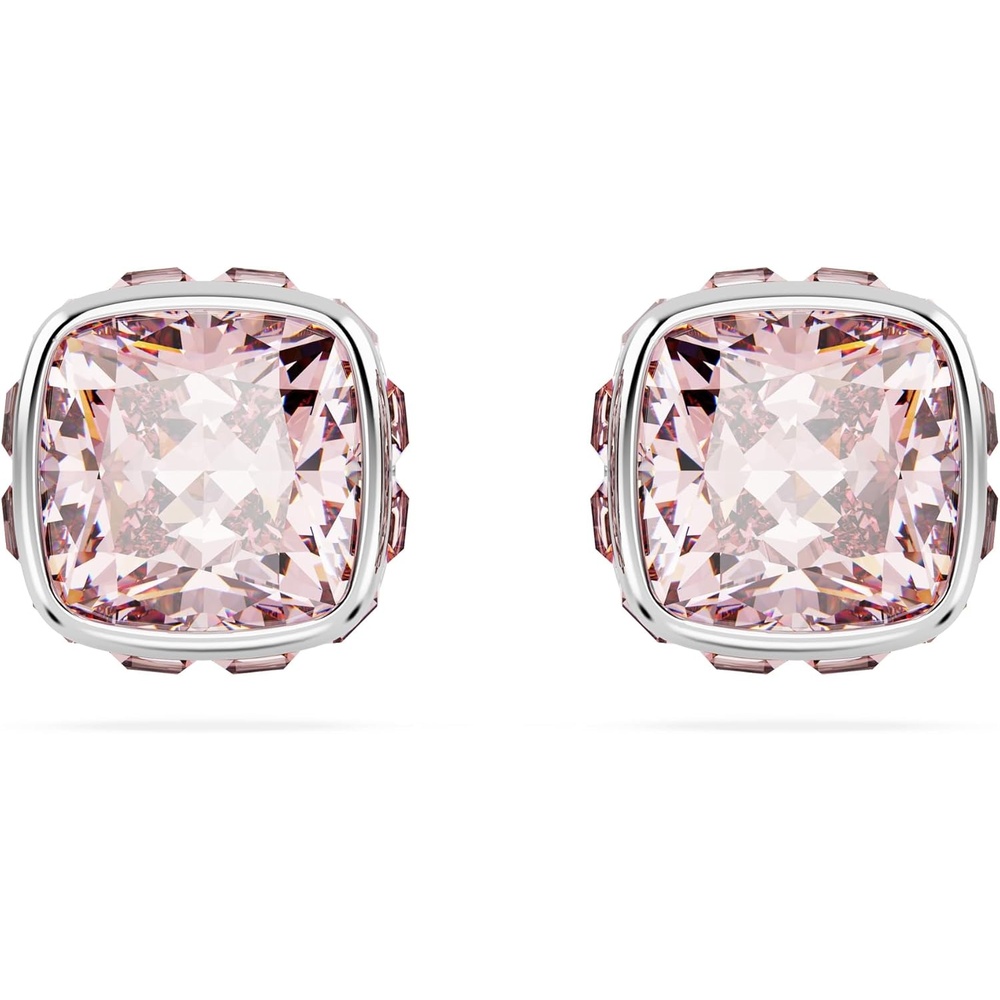 image:imageSwarovski Crystal Chroma Jewelry Collection Heart Shaped Crystal Latch Back Earring Closure Lobster Claw Clasp BraceletJune  Pink