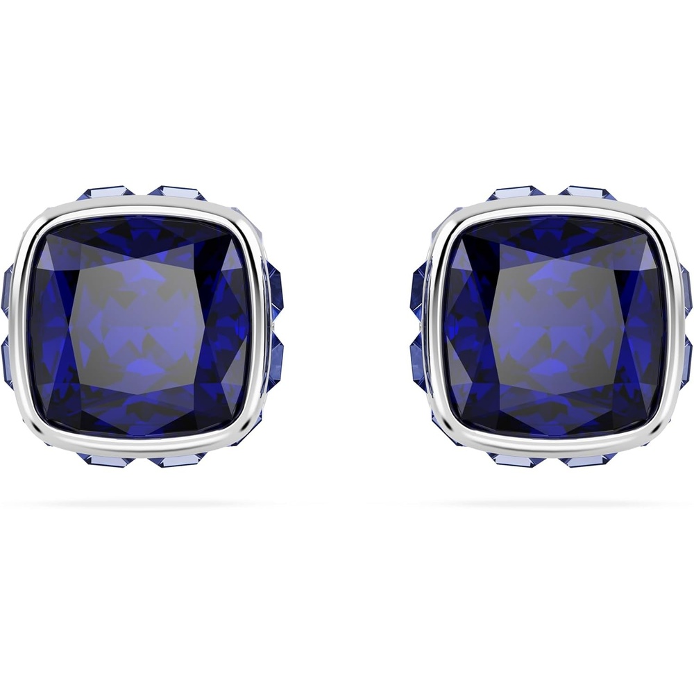 image:imageSwarovski Crystal Chroma Jewelry Collection Heart Shaped Crystal Latch Back Earring Closure Lobster Claw Clasp BraceletSeptember Blue