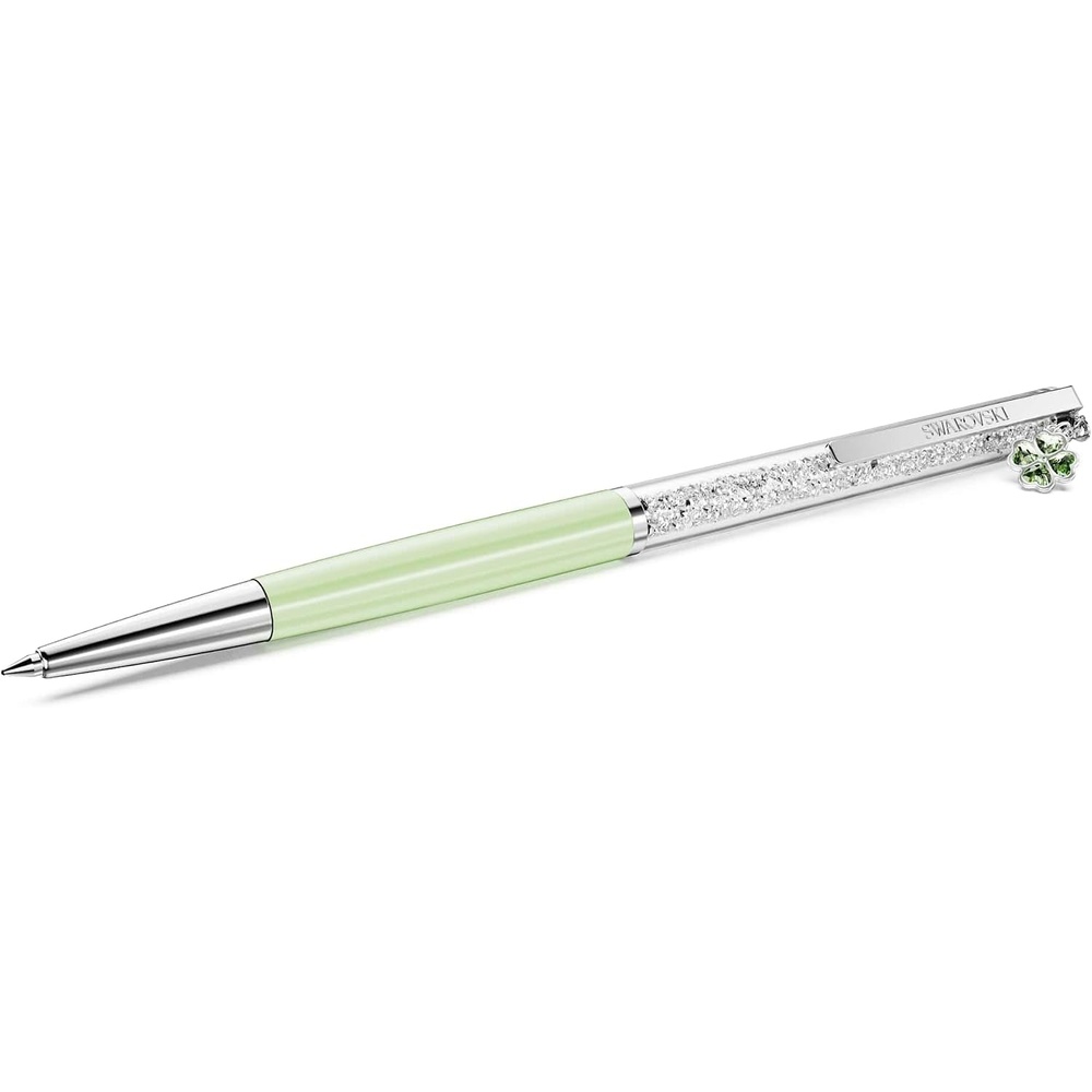 image:imageSwarovski Crystalline ballpoint pen Clover Green Green lacquered Chrome plated