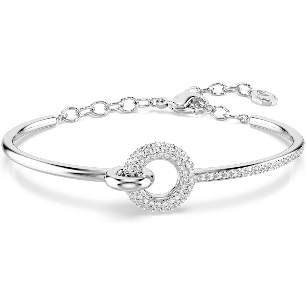 image:imageSwarovski Dextera bangle Round cut White Rhodium plated