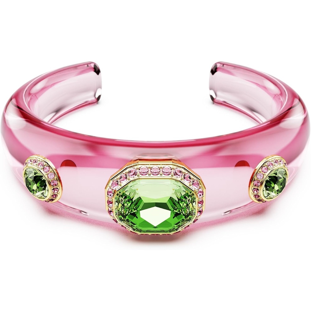 image:imageSwarovski Dulcis cuff Mixed cuts Multicolored Goldtone finish