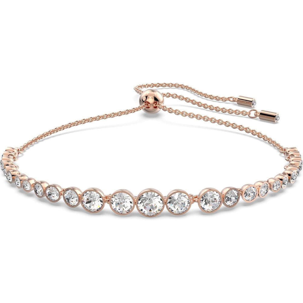 image:imageSwarovski Emily Tennis Bracelet Jewelry CollectionClear Crystals  Rose Gold Tone Finish