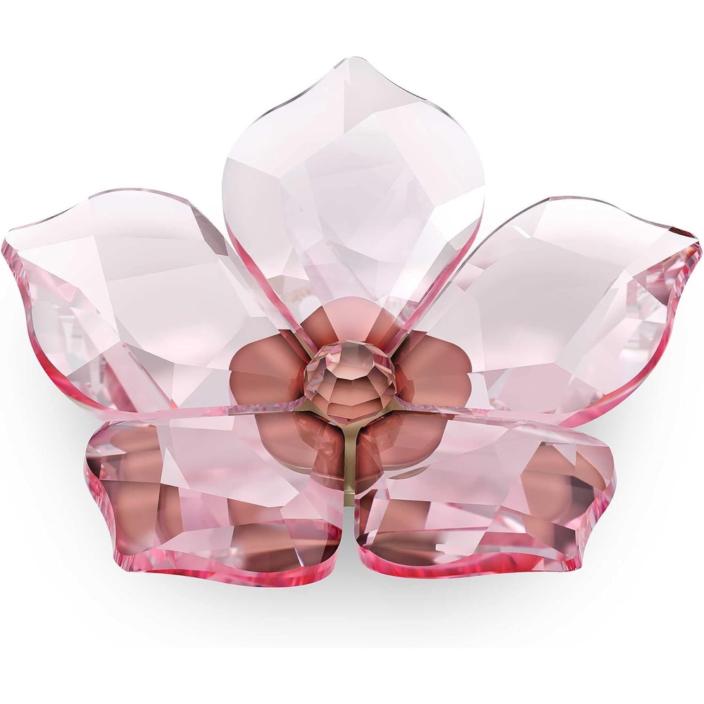 image:imageSwarovski Garden Tales Decorative Vase Glass Vase with Gold Tone Finish Base Small Vase for Single Flowers Part of The Swarovski Garden Tales CollectionCherry Blossom  Large
