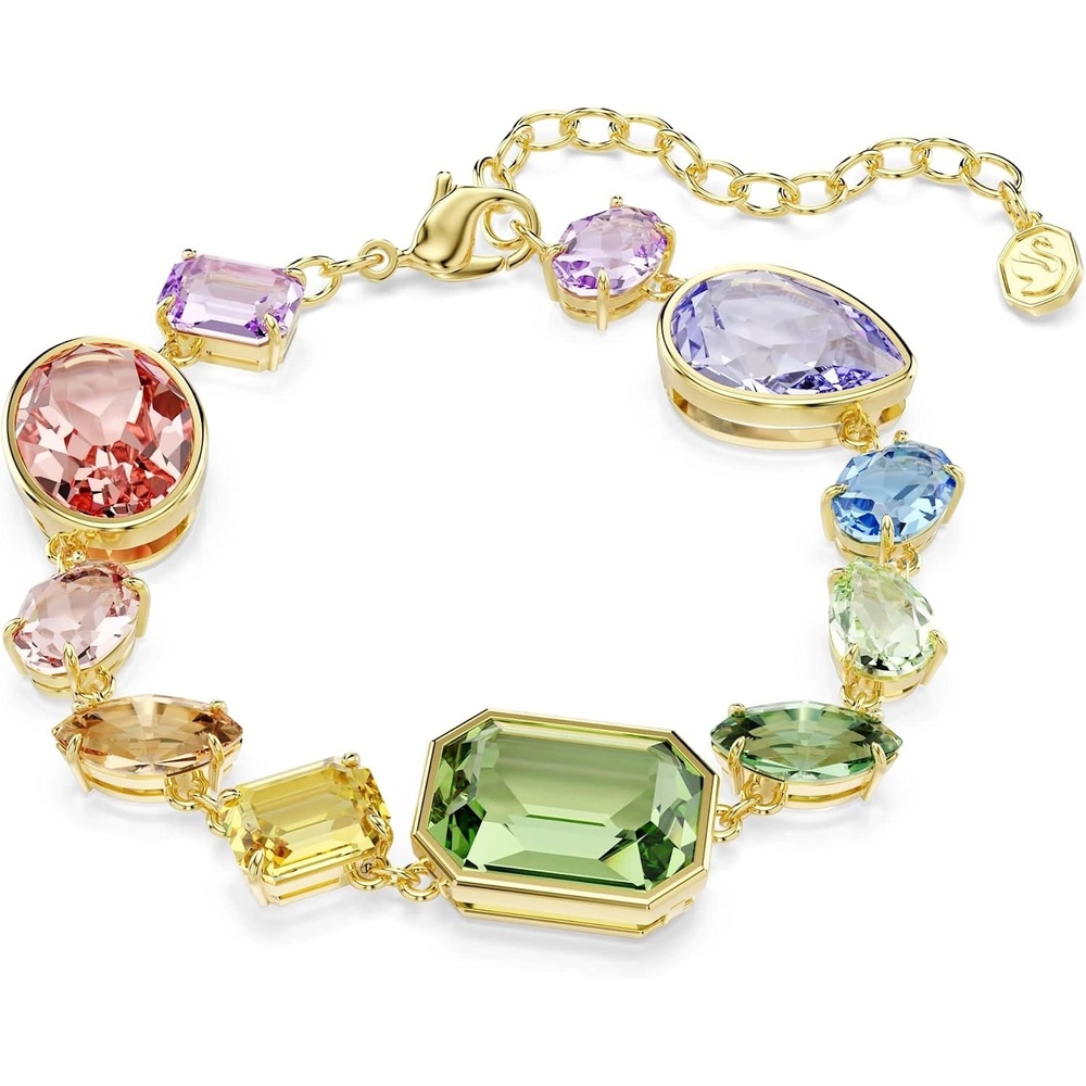 image:imageSwarovski Gema bracelet Mixed cuts Multicolored GoldtSwarovski One plated