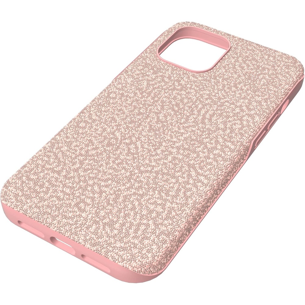 image:imageSwarovski High Phone Case for iPhone 14 with Integrated Bumper Silver Crystals Part of The High CollectionPink Crystals