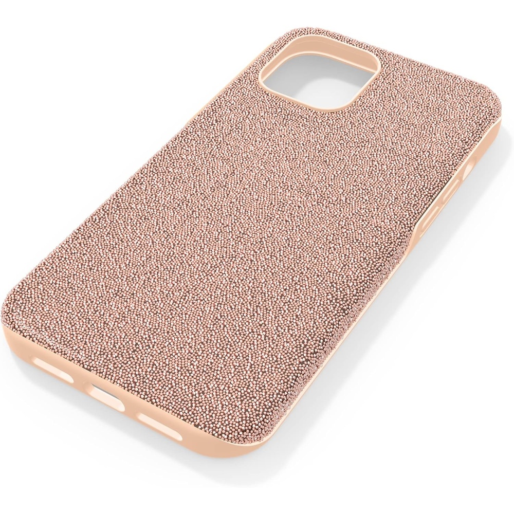 image:imageSwarovski High Phone Case for iPhone 14 with Integrated Bumper Silver Crystals Part of The High CollectionRose Gold Tone