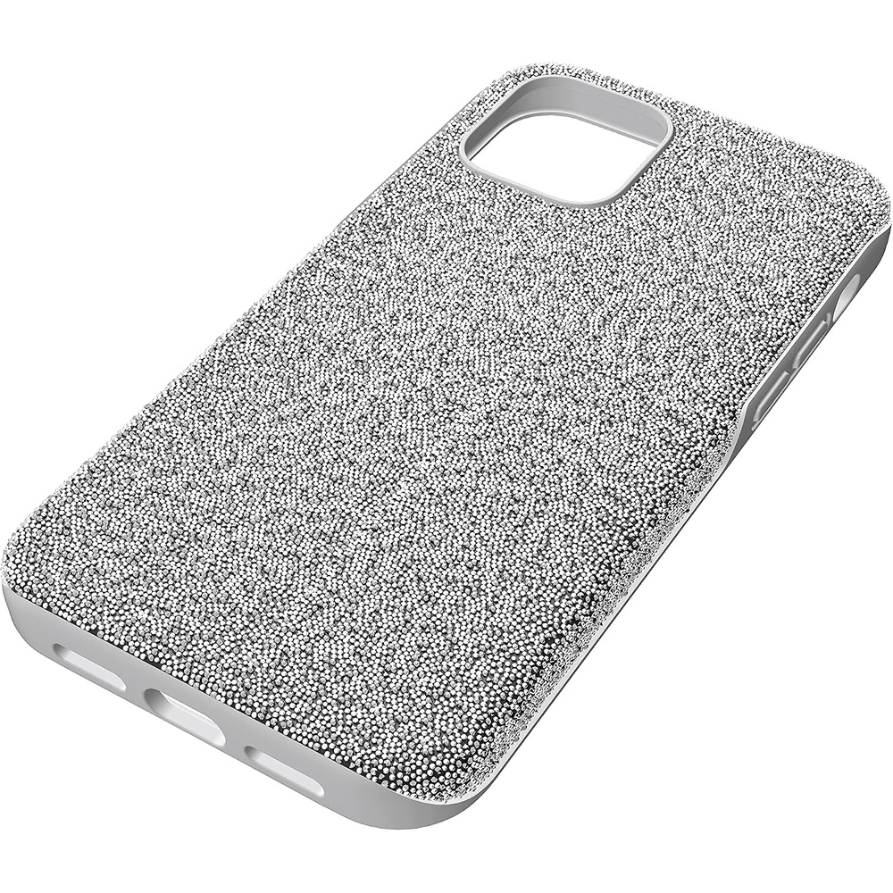 image:imageSwarovski High Phone Case for iPhone 14 with Integrated Bumper Silver Crystals Part of The High CollectionSilver Crystals