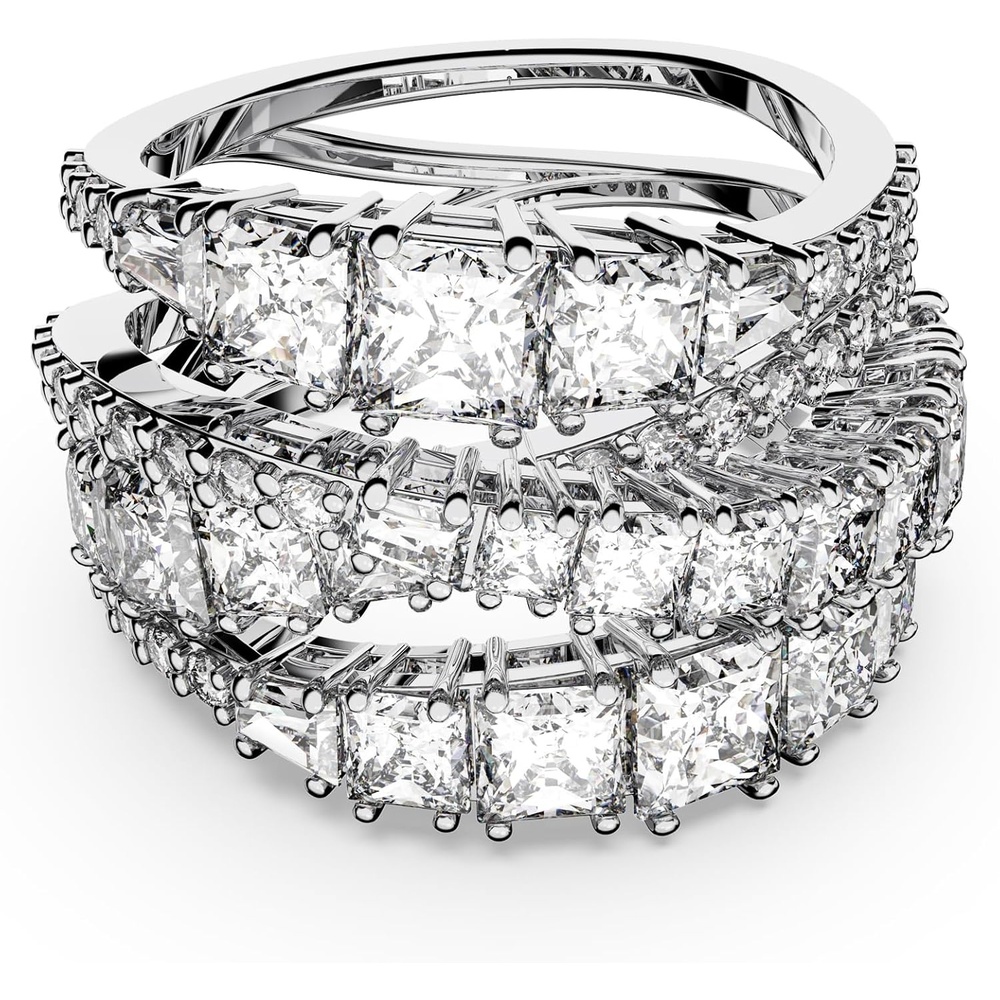 image:imageSwarovski Hypberola Ring Mixed Cuts Clear Rhodium FinishUS 7EU 55