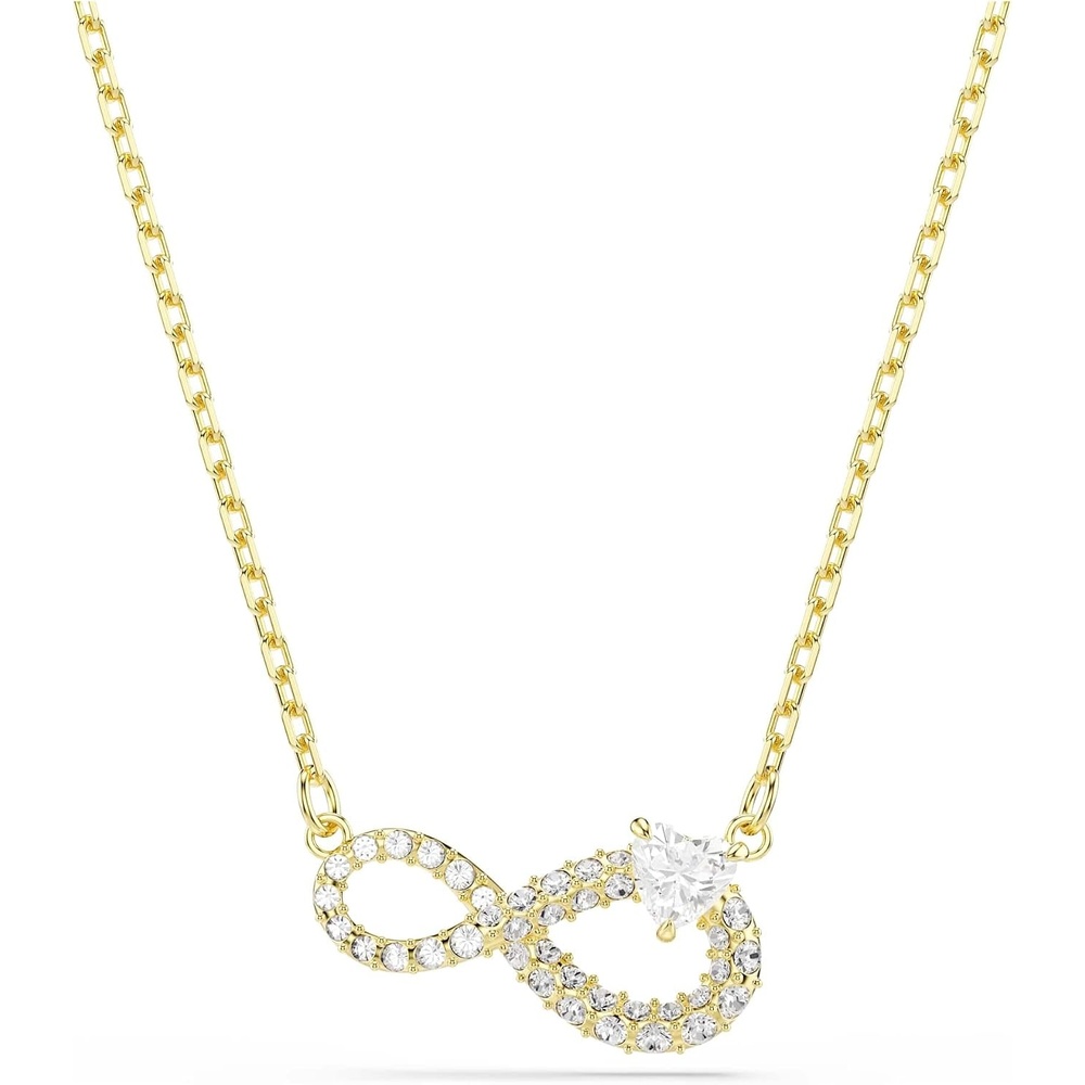 image:imageSwarovski Hyperbola necklace Heart cut Pav Infinity White Goldtone plated