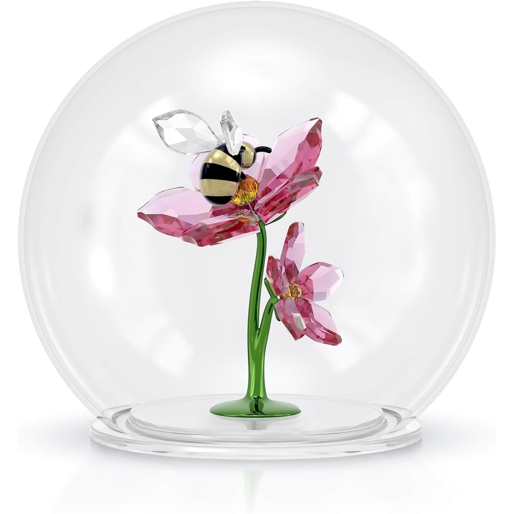 image:imageSwarovski Idyllia Glass Ball Bee and FlowersModern