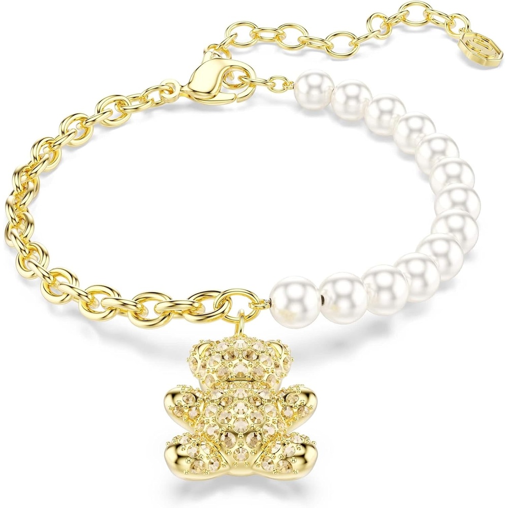 image:imageSwarovski Idyllia bracelet Crystal pearl Round cut Teddy Gold tSwarovski One GoldtSwarovski One plated