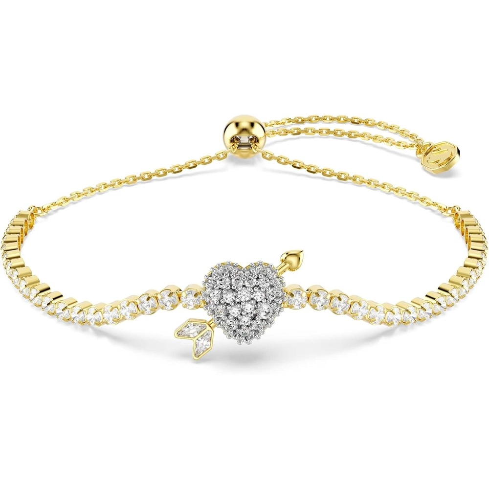 image:imageSwarovski Idyllia bracelet Mixed cuts Heart with arrow White GoldtSwarovski One plated