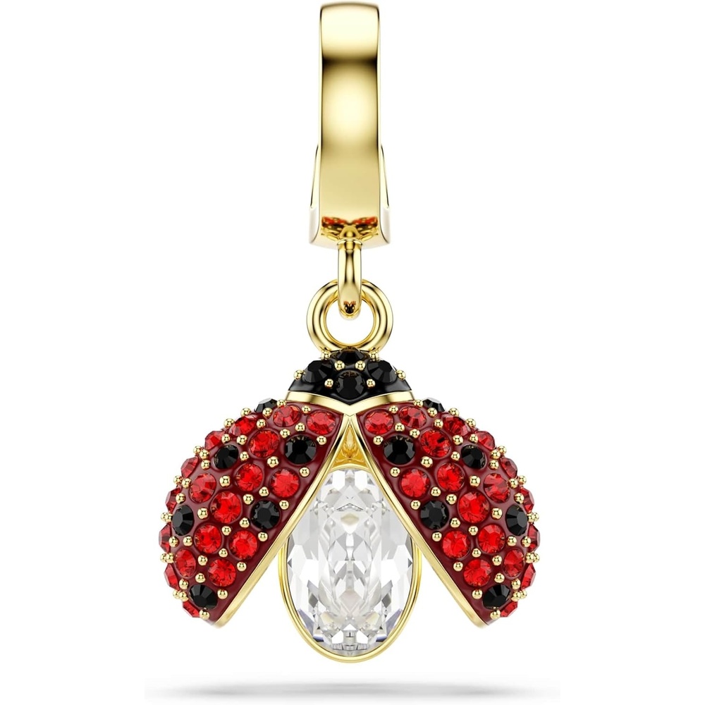 image:imageSwarovski Idyllia charm Mixed cuts Ladybug Red Goldtone plated