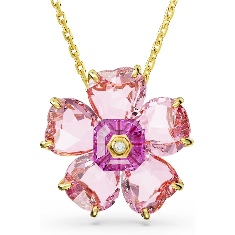 image:imageSwarovski Idyllia necklace Flower Pink Goldtone Finish