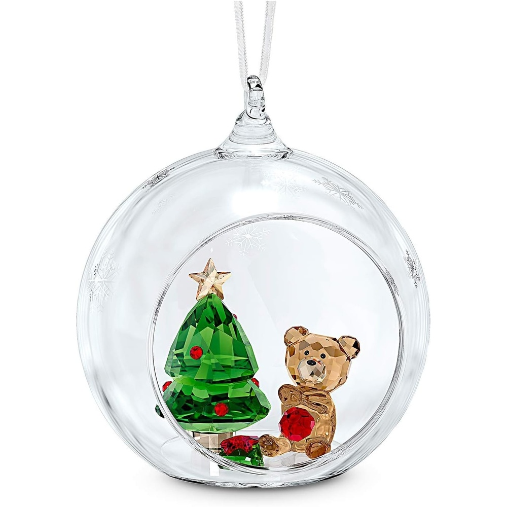 image:imageSwarovski Joyful Ornaments Santas Reindeer Figurine Multicolored Crystals Part of The Joyful Ornaments CollectionChristmas Scene