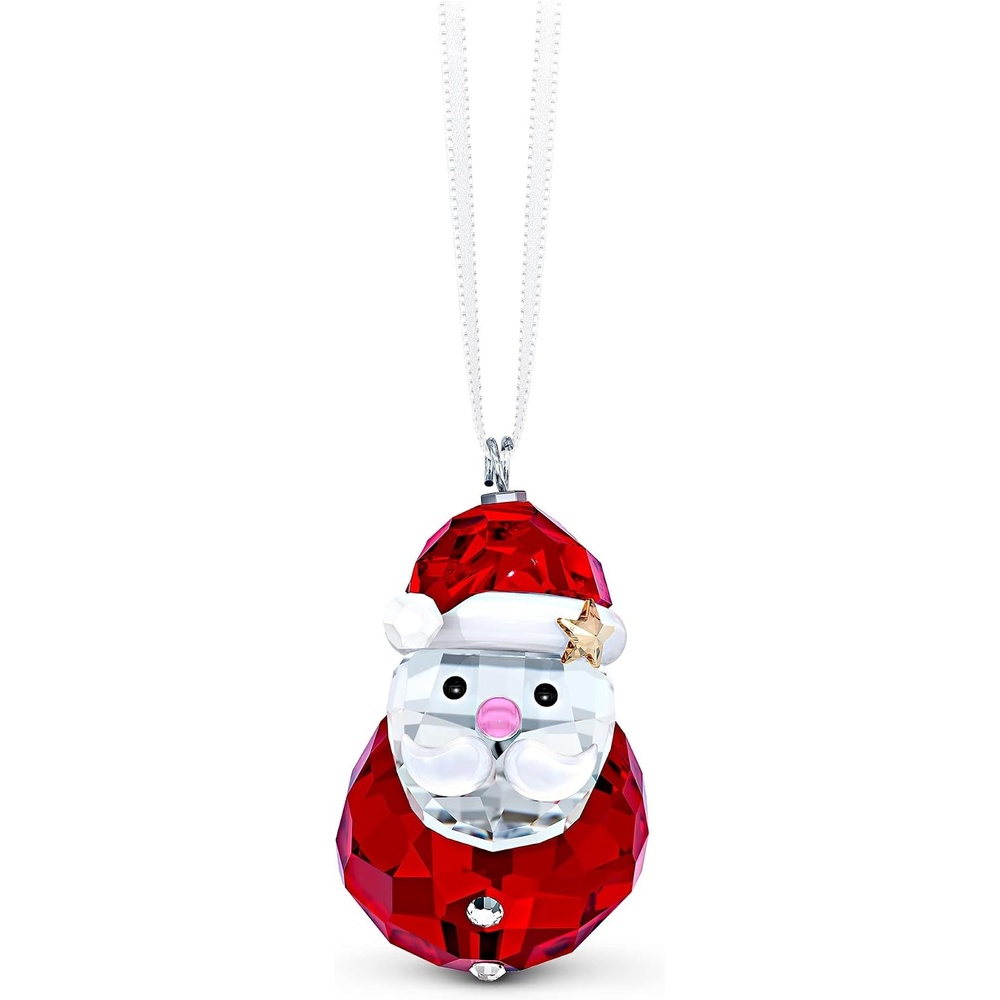 image:imageSwarovski Joyful Ornaments Santas Reindeer Figurine Multicolored Crystals Part of The Joyful Ornaments CollectionRocking Santa Claus