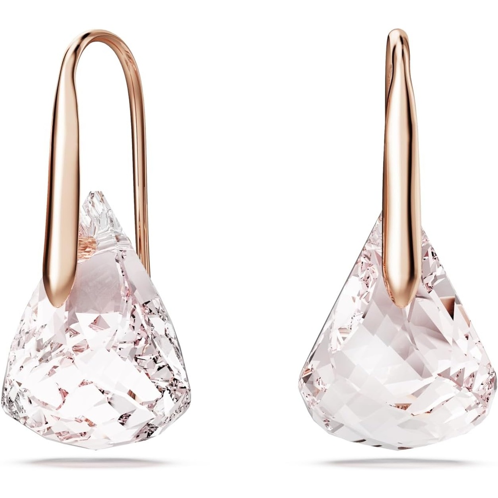 image:imageSwarovski Lunar drop earrings Pink Rose goldtone finish