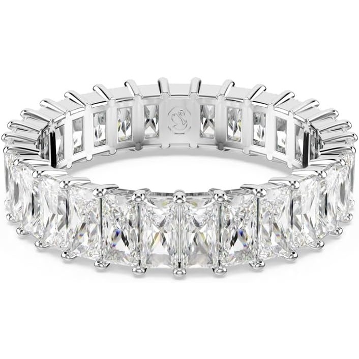 image:imageSwarovski Matrix Ring Baguette Cut Crystal Multicolor Crystals Rose GoldTone GoldTone and Rhodium FinishesClear Crystal