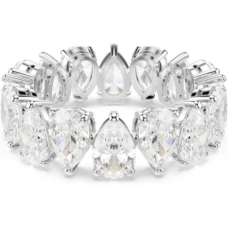 image:imageSwarovski Matrix Vittore Ring PearShaped Crystal Stones Rhodium FinishNew Pear