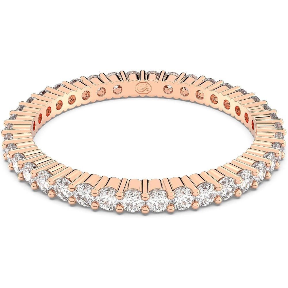 image:imageSwarovski Matrix Vittore Ring Round Cut Clear Crystals Rhodium and Rose GoldTone FinishesRoseGold Tone Finish