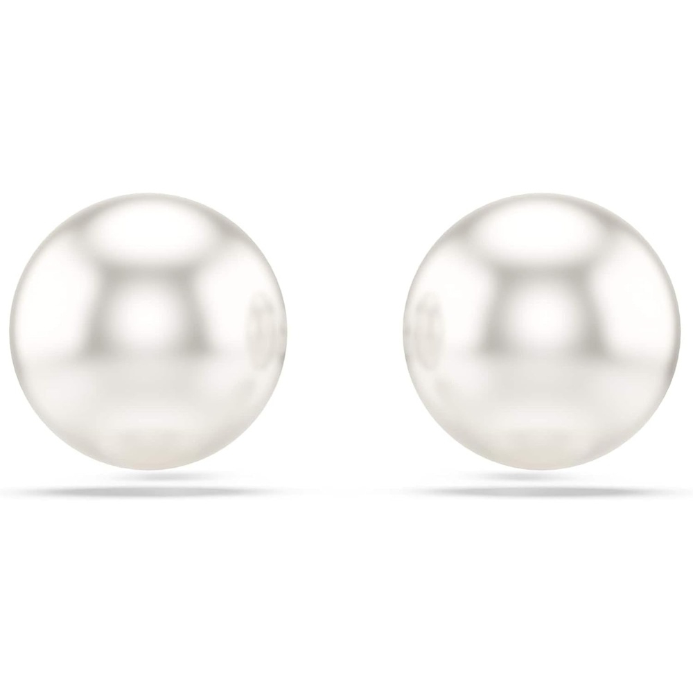 image:imageSwarovski Matrix stud earrings Crystal pearl White Rhodium plated