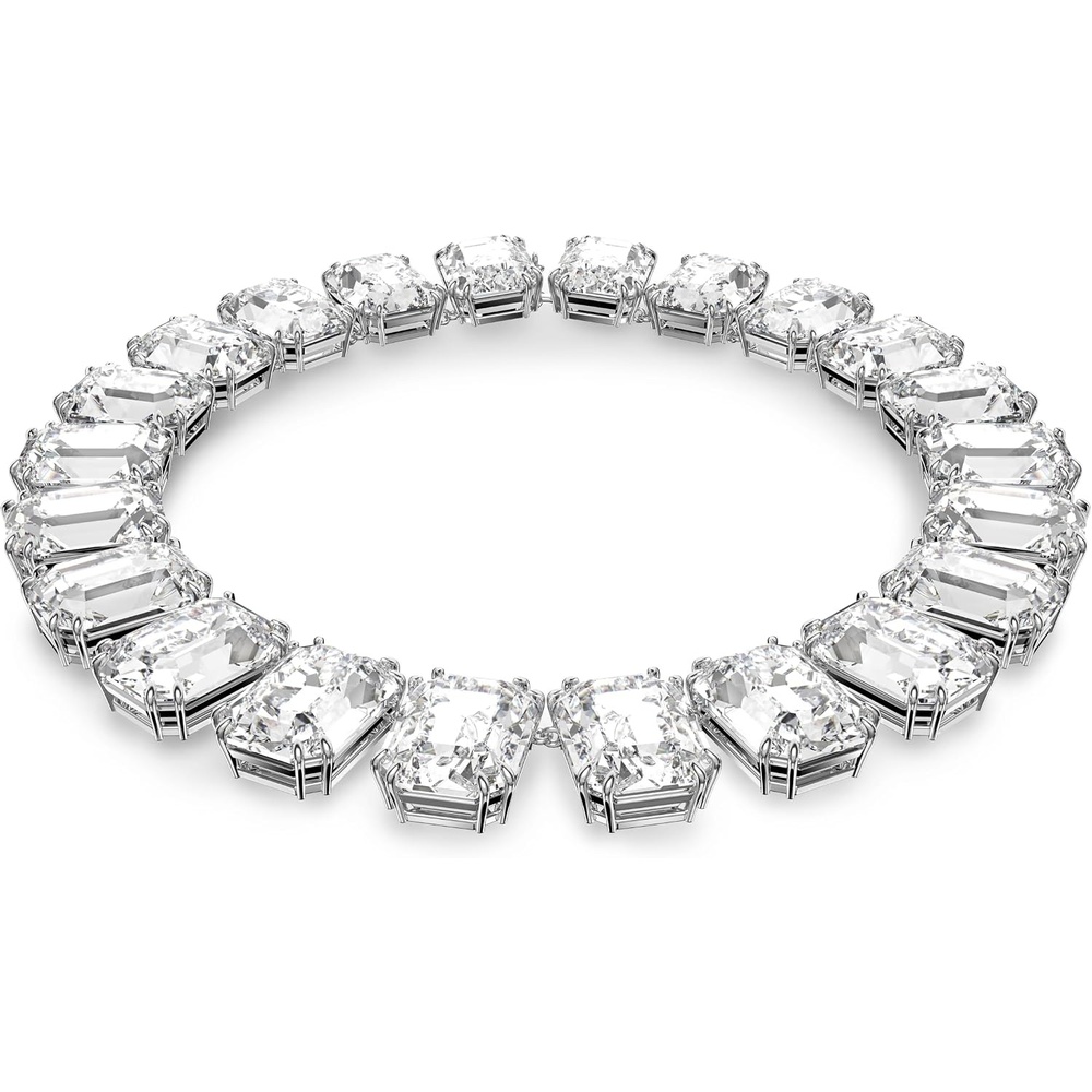 image:imageSwarovski Millenia Necklace amp Earrings Collection Clear Octagon Cut Crystal Rhodium Finish Extender Sold Separately
