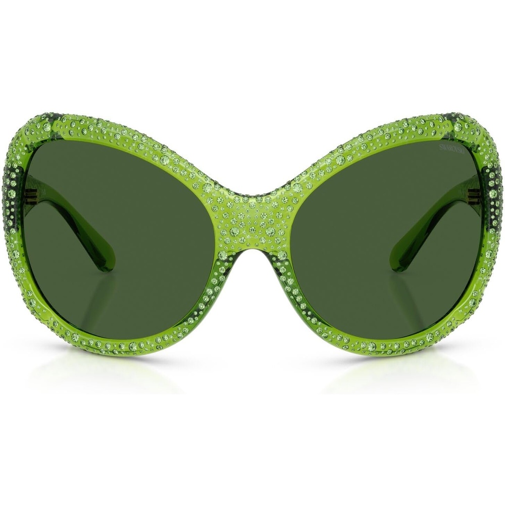 image:imageSwarovski SK6052 Sunglasses Transparent GreenDark Green 72 mm