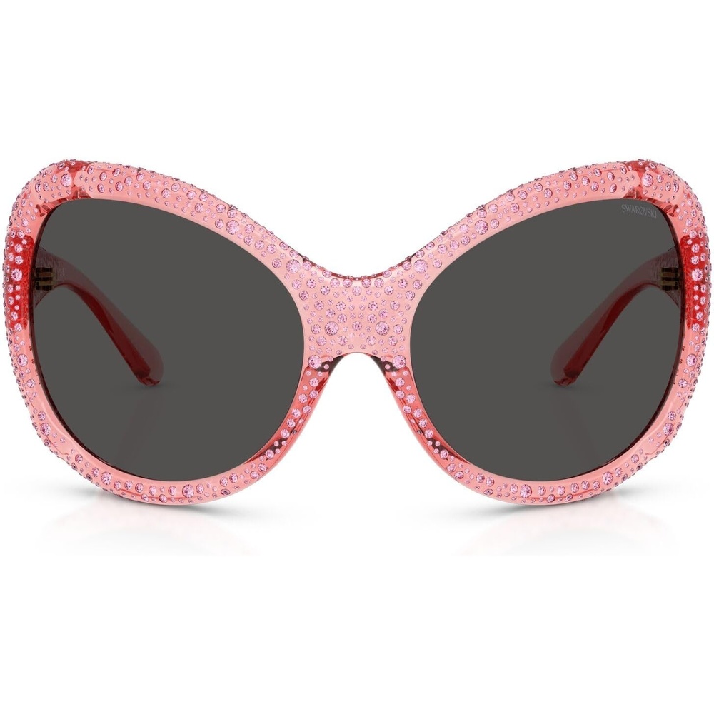 image:imageSwarovski SK6052 Sunglasses Transparent PinkDark Grey 72 mm