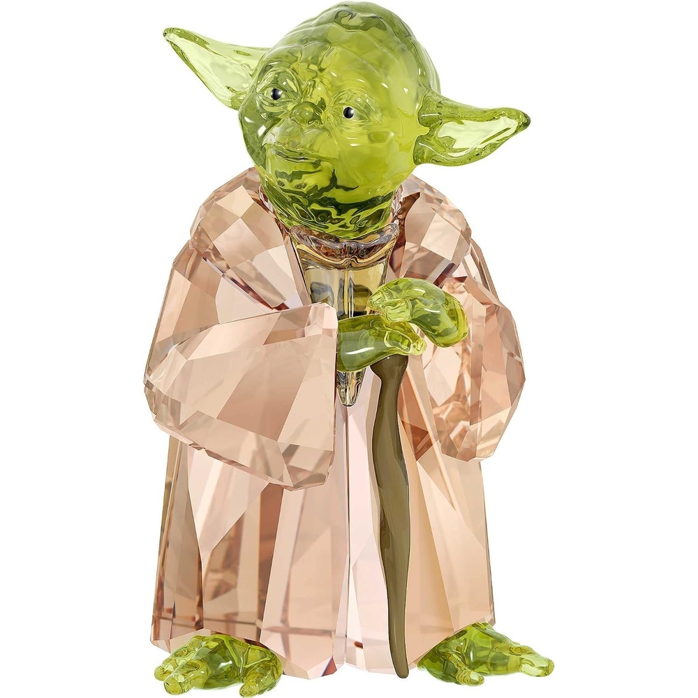 image:imageSwarovski Star Wars Master Yoda Crystal Figurine Green and Brown CrystalsYoda