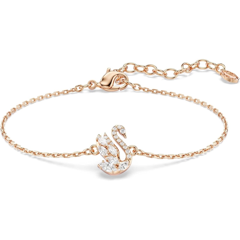 image:imageSwarovski Swan bracelet Mixed cuts Swan White Rose goldtSwarovski One plated