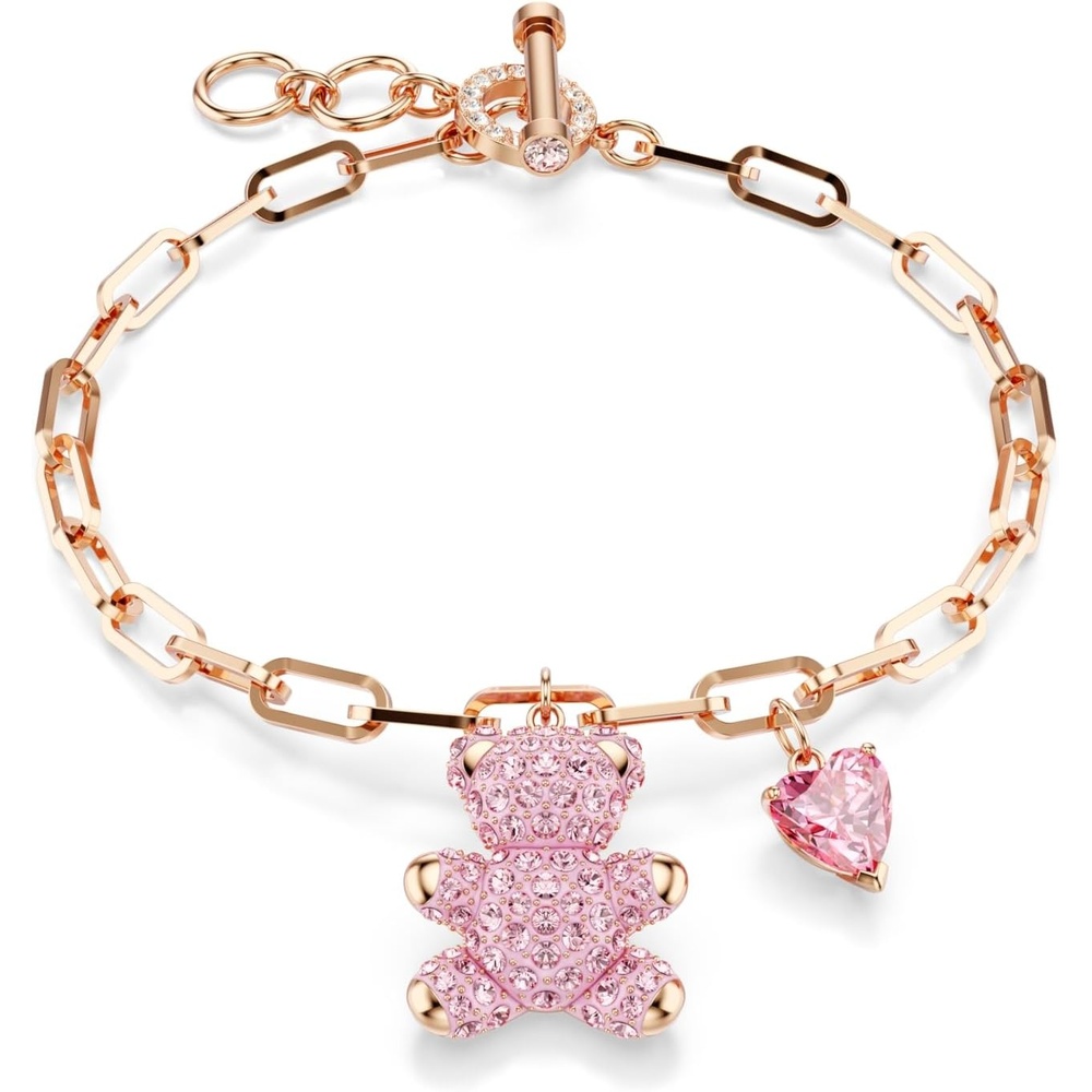 image:imageSwarovski Teddy bracelet Bear Pink Rose goldtone finish