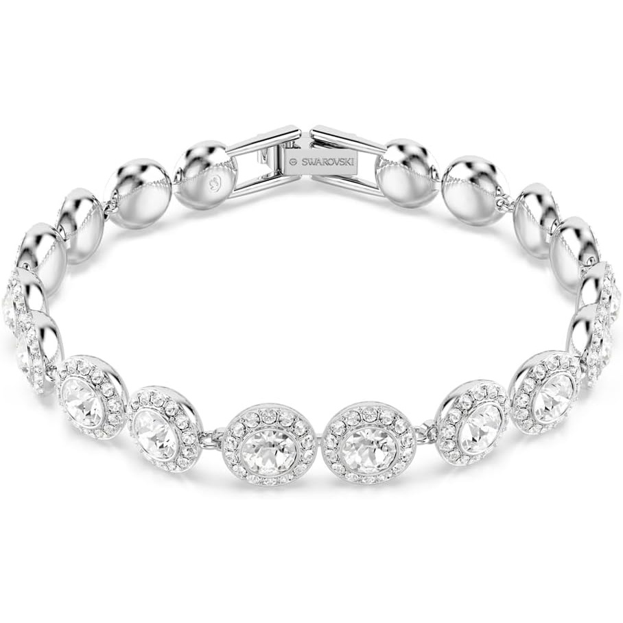 image:imageSwarovski Una Angelic Tennis Bracelet Round Cut Clear Rhodium Finished