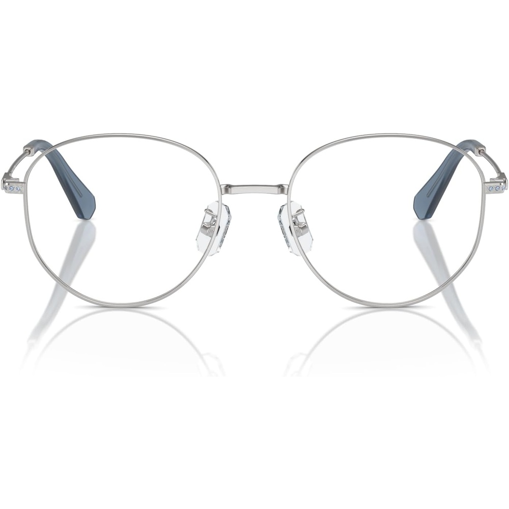image:imageSwarovski Womens Sk1016d Round Prescription Eyewear FramesSilverDemo Lens