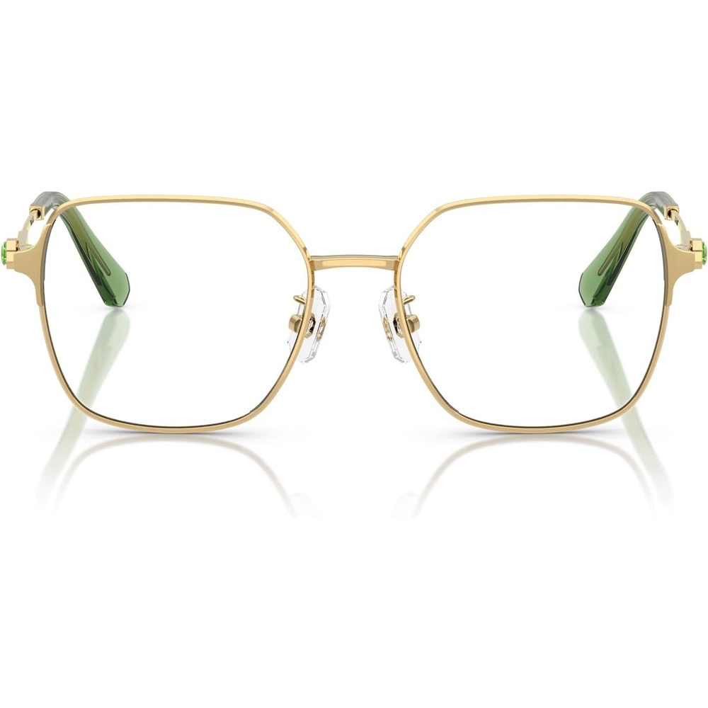 image:imageSwarovski Womens Sk1020d Square Prescription Eyewear FramesGoldDemo Lens