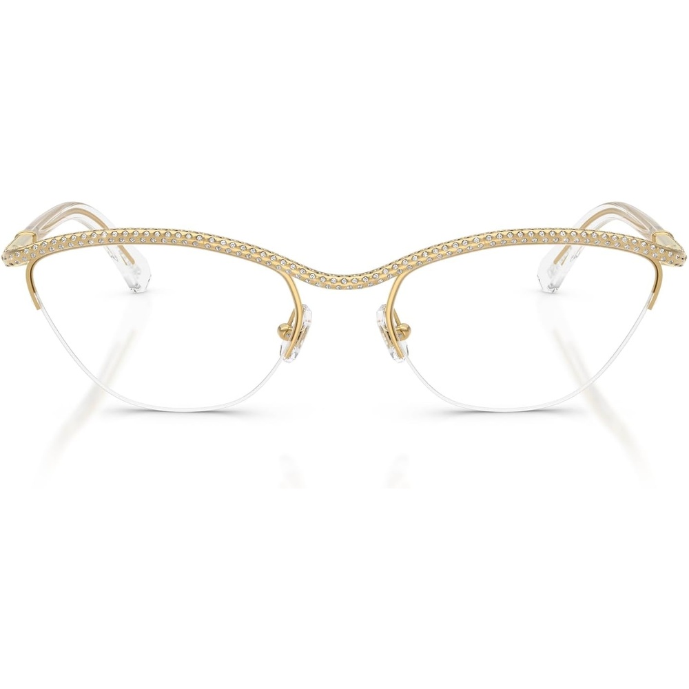 image:imageSwarovski Womens Sk1026 Oval Prescription Eyewear FramesGoldDemo Lens