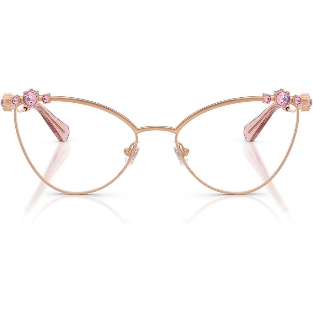 image:imageSwarovski Womens Sk1033 Cat Eye Prescription Eyewear FramesRose GoldDemo Lens