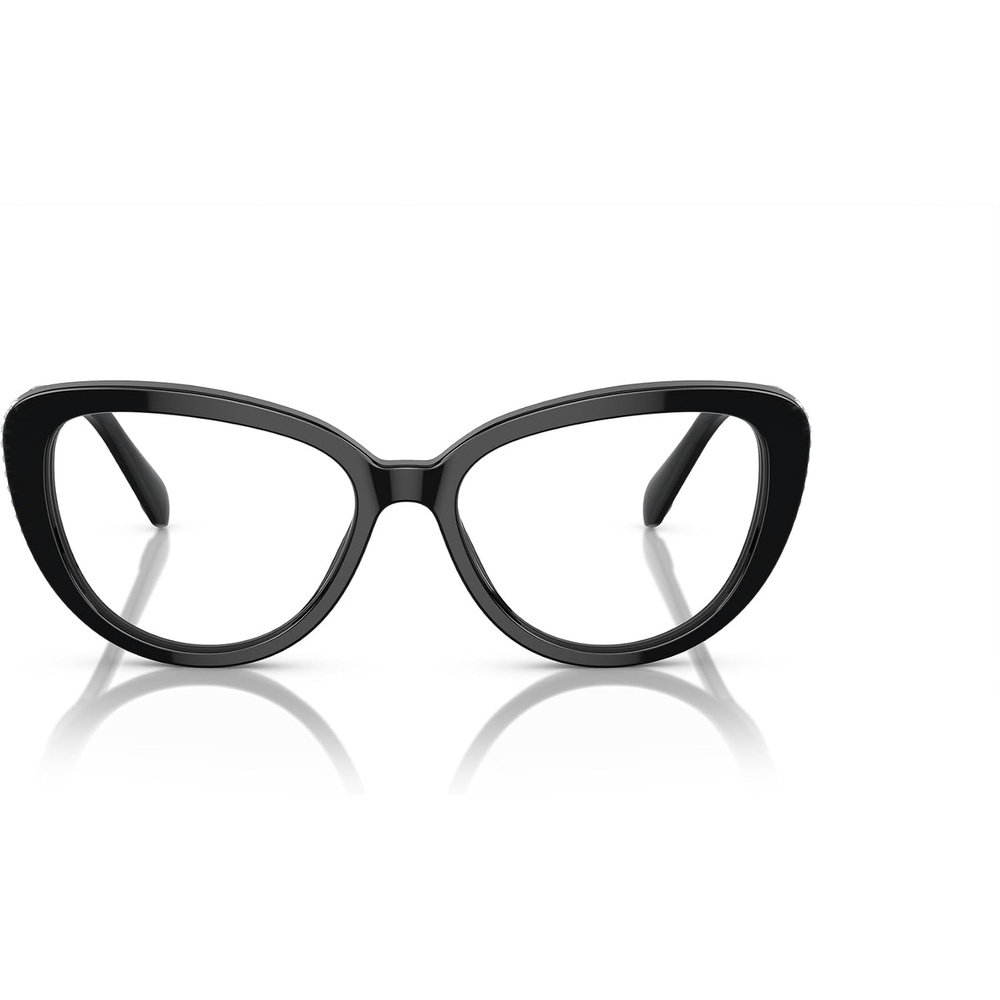 image:imageSwarovski Womens Sk2014 Cat Eye Prescription Eyewear FramesBlackGreyDemo Lens