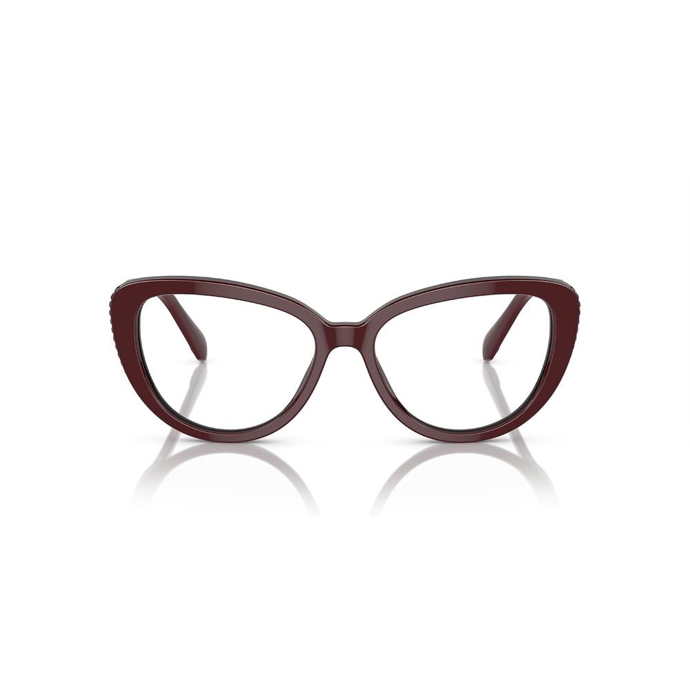 image:imageSwarovski Womens Sk2014 Cat Eye Prescription Eyewear FramesBurgundyDemo Lens