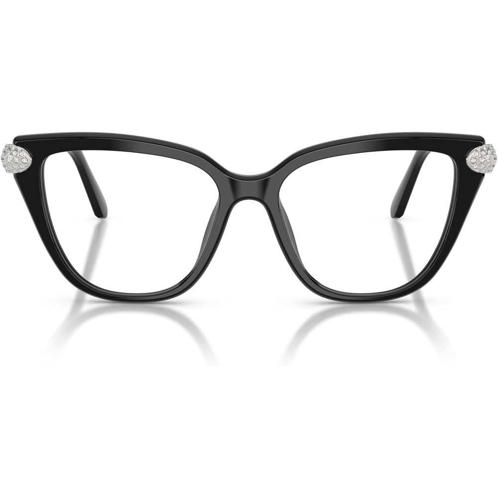 image:imageSwarovski Womens Sk2045 Cat Eye Prescription Eyewear FramesBlackDemo Lens