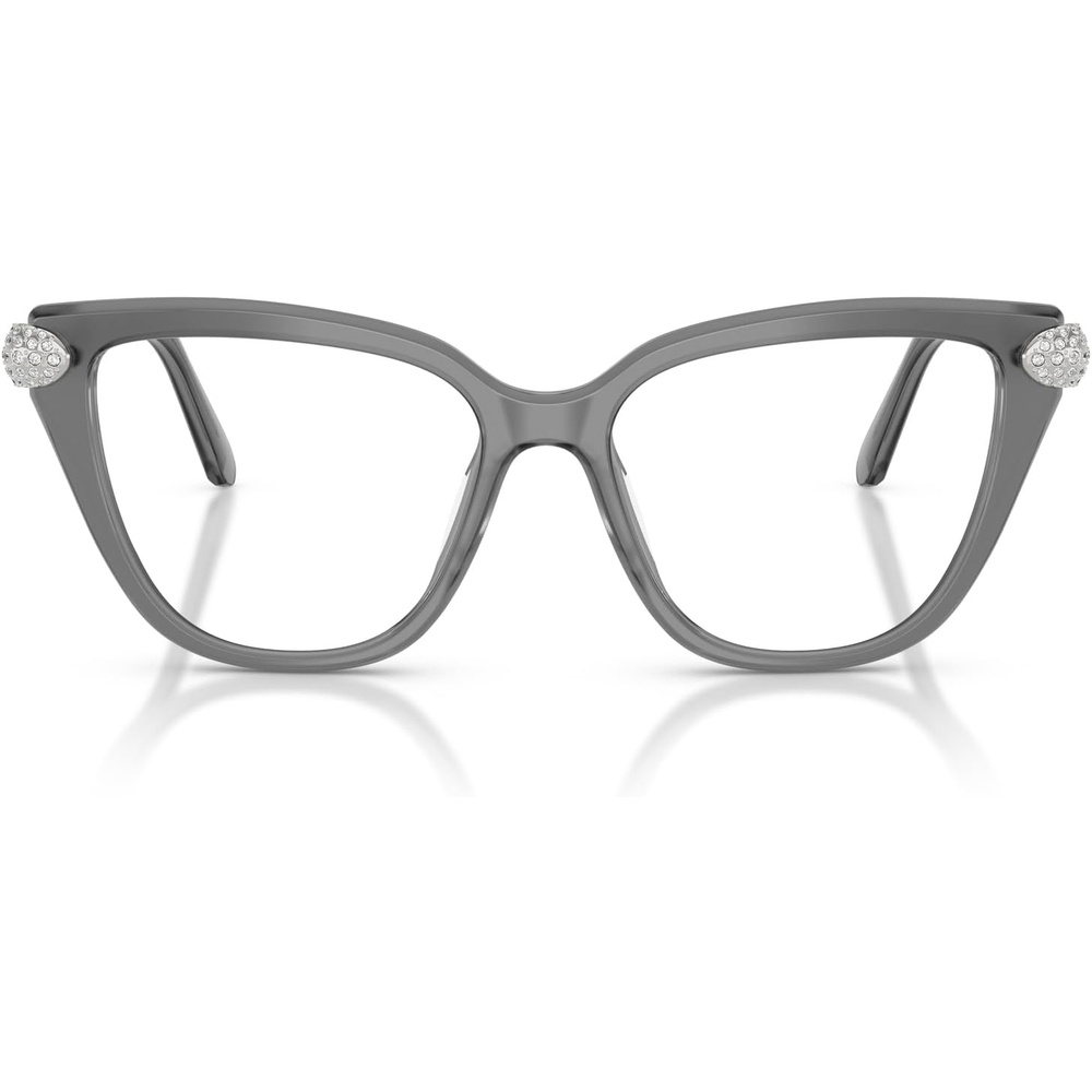 image:imageSwarovski Womens Sk2045 Cat Eye Prescription Eyewear FramesMilky GreyDemo Lens