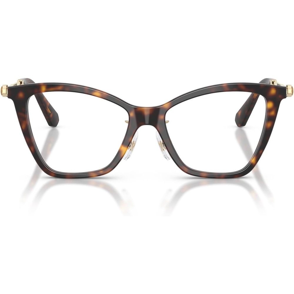 image:imageSwarovski Womens Sk2051f Low Bridge Fit Cat Eye Prescription Eyewear FramesHavanaDemo Lens