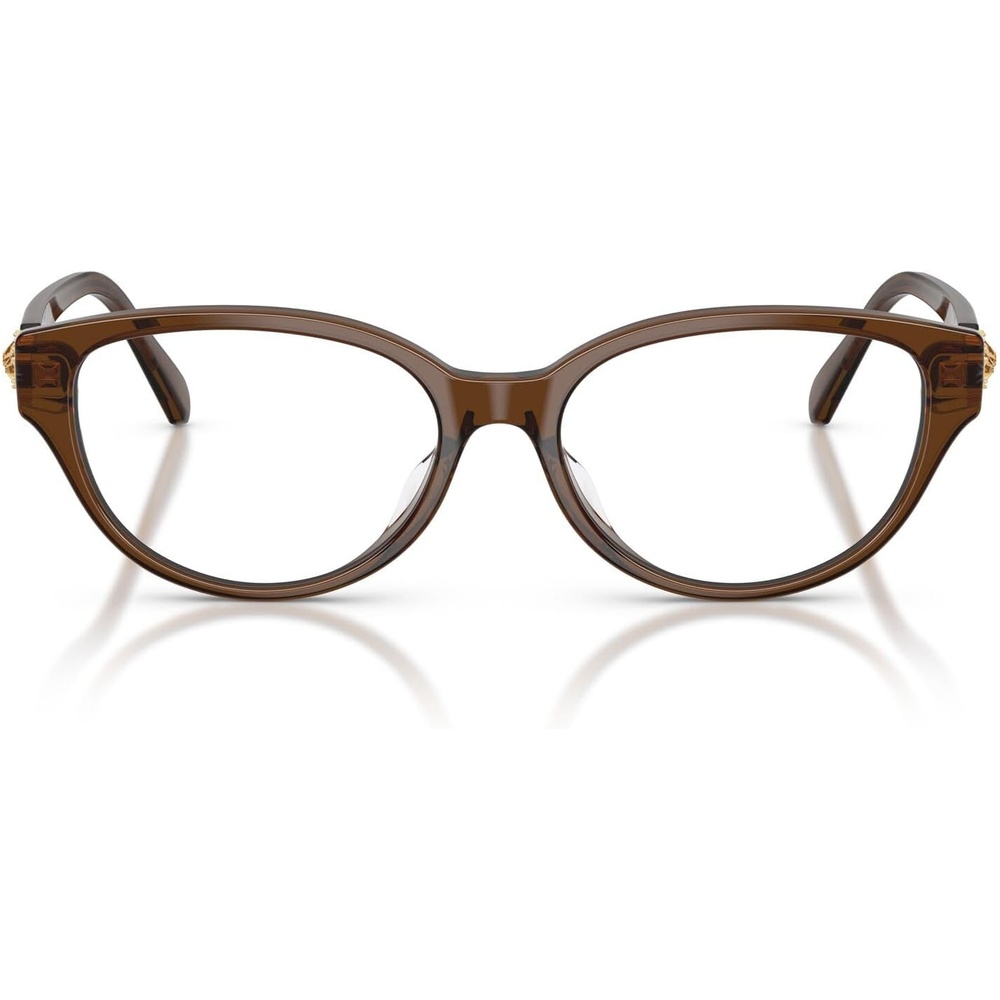 image:imageSwarovski Womens Sk2058d Round Prescription Eyewear FramesTransparent BrownDemo Lens