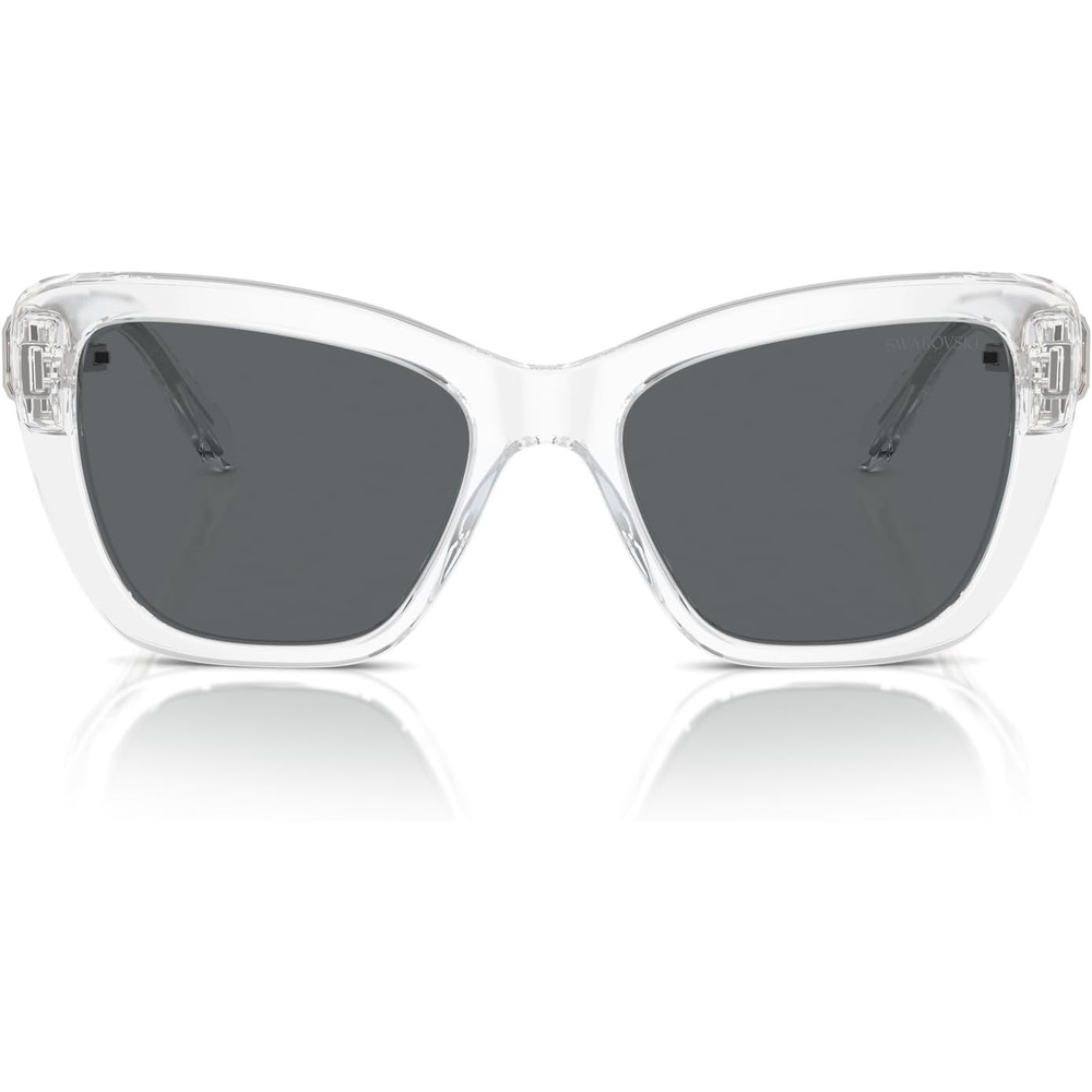 image:imageSwarovski Womens Sk6018 Butterfly SunglassesCrystalDark Grey