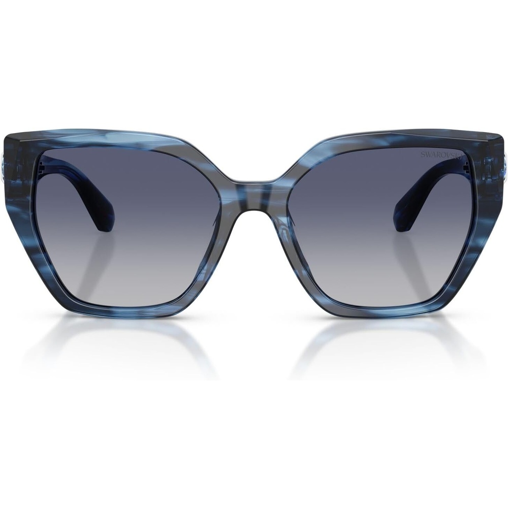 image:imageSwarovski Womens Sk6044u Universal FitStriped BlueGradient Blue