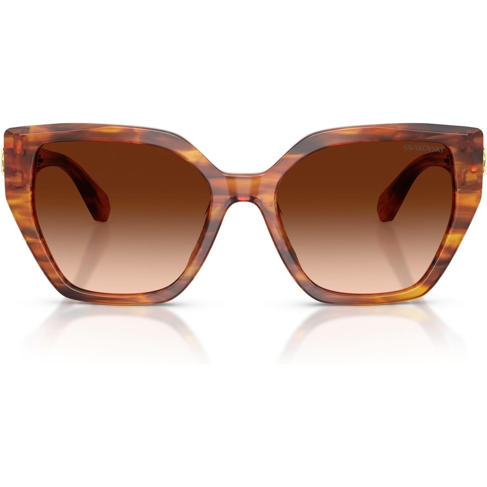 image:imageSwarovski Womens Sk6044u Universal FitStriped BrownBrown Gradient