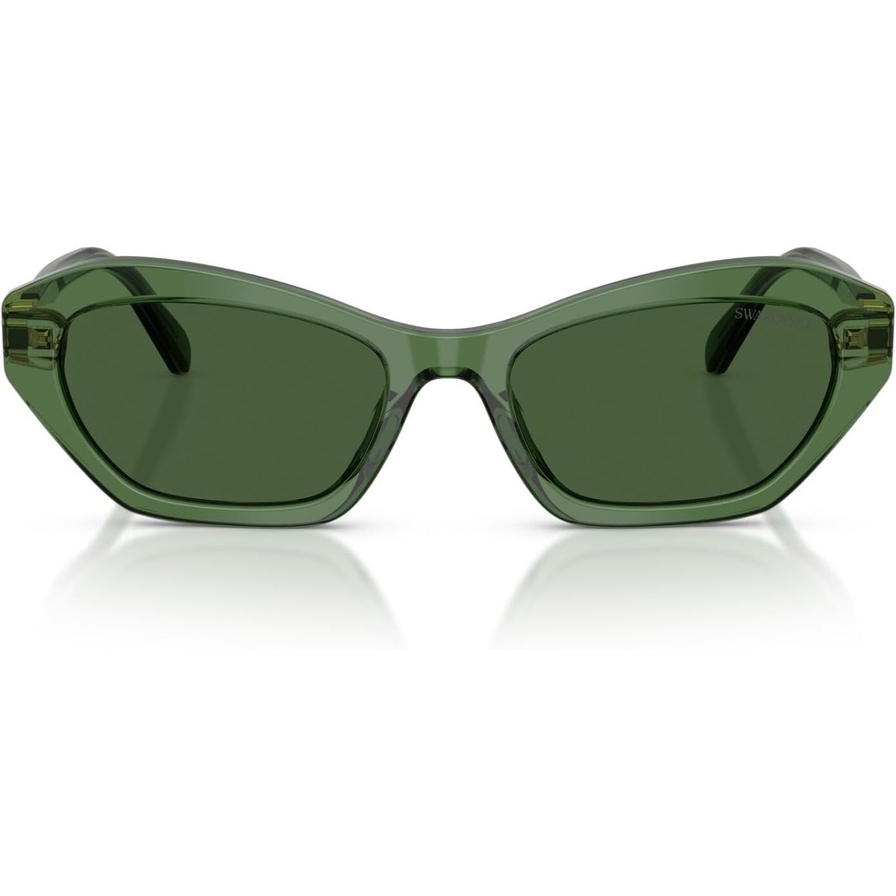 image:imageSwarovski Womens Sk6048f Low Bridge FitTransparent GreenDark Green