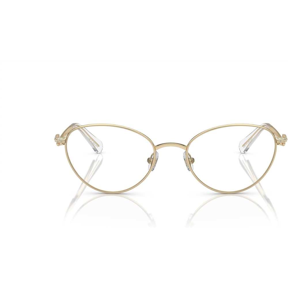 image:imageSwarovski womens Sk1002 Oval Prescription Eyewear FramesGoldDemo Lens