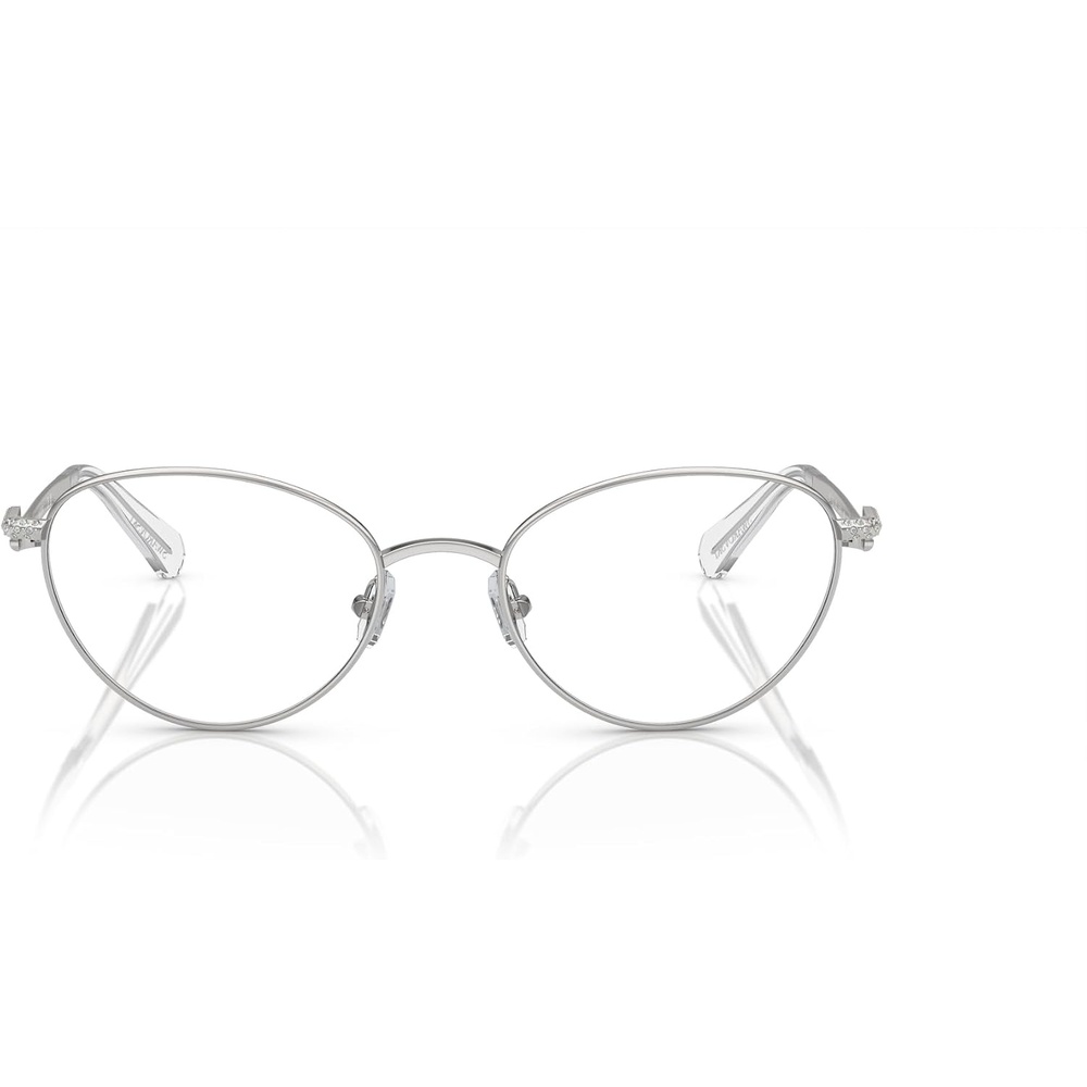 image:imageSwarovski womens Sk1002 Oval Prescription Eyewear FramesSilverDemo Lens