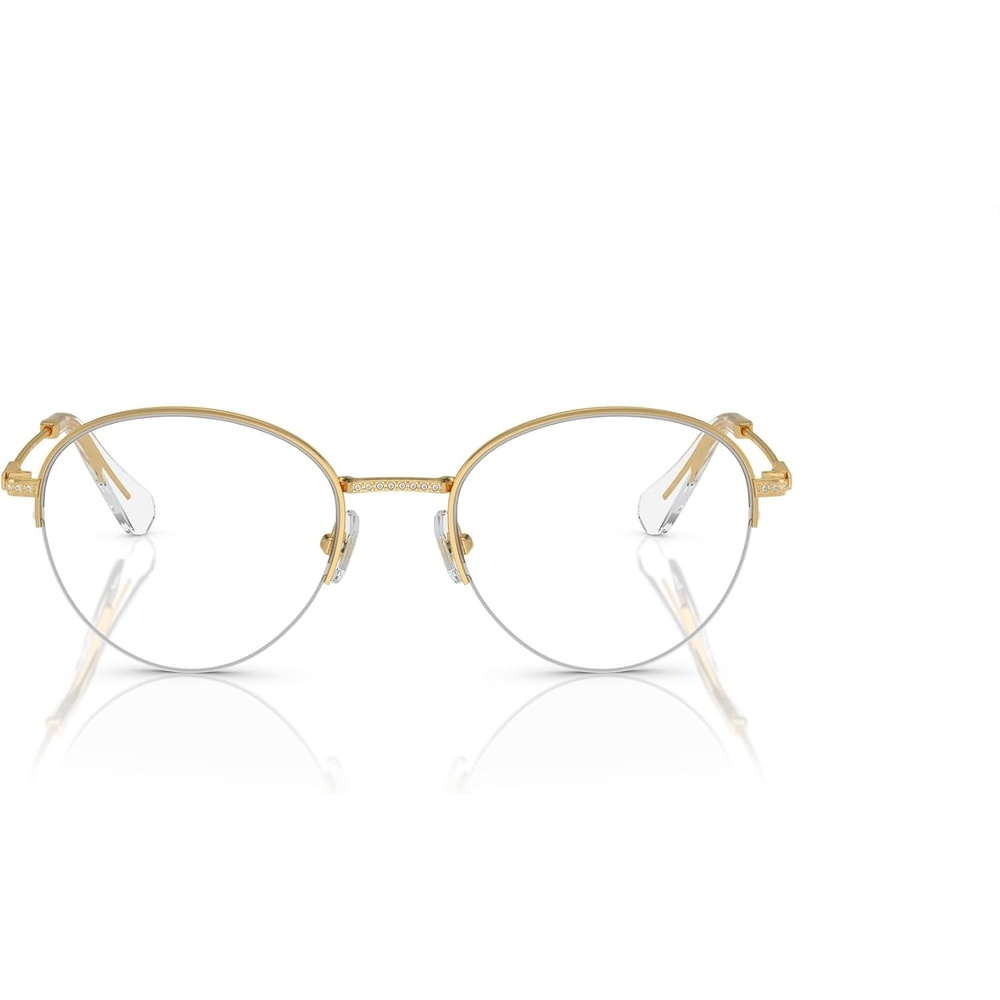 image:imageSwarovski womens Sk1004 Round Prescription Eyewear FramesGoldDemo Lens